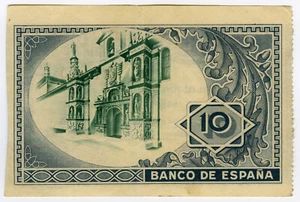 # SPAIN CIVIL WAR 1937 • 10 PTS. BILBAO • EUZKADI ☆ GUERRA CIVIL ESPAÑOLA ☆D0625 - Picture 1 of 2