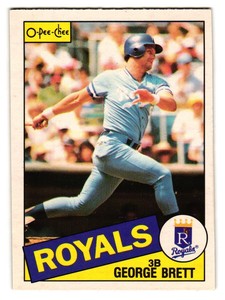 1985 O-Pee-Chee #100 George Brett    SET BREAK