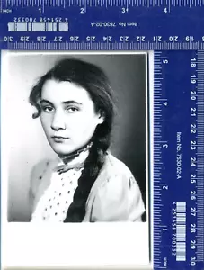 Vintage Interest photo very Long hair Beautiful girl fashion Braid on head Rare - Picture 1 of 2