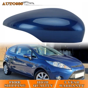 Right Wing Mirror Cover Cap For Ford Fiesta MK7 2008-17 Deep Impact Blue Driver - Picture 1 of 12