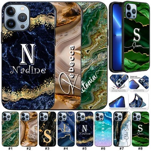 Soft Personalised Case Marble Pattern Cover For iPhone 16e 15 Pro Max 14 13 12 X - Zdjęcie 1 z 49