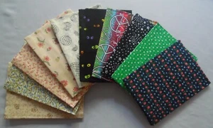 TOTAL 5 YARDS * MIXED LOT * PRE CUT 10 HALF YARD PIECE'S * LOT #3301 - Picture 1 of 1
