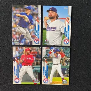 2020 Topps MINI on demand 4 card Texas Rangers lot Andrus Travis Allard Trevino - Bild 1 von 2