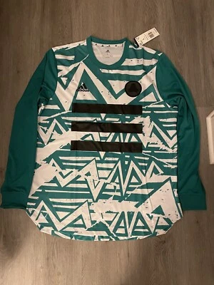 Camiseta Adidas Bronceada Adv FM0835 Fútbol Blanco Verde Comodidad Rara Talla L #10 Foto 1 de 4