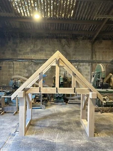 EX DEMO - Eiche Veranda 2100 mm breit, 1050 mm tief.  Veranda Eiche massiv - Bild 1 von 6