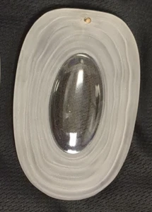 Araña rara Mid-Century prismas ovalados vidrio 50 piezas 2 1/4" x 3 1/2" - Imagen 1 de 8