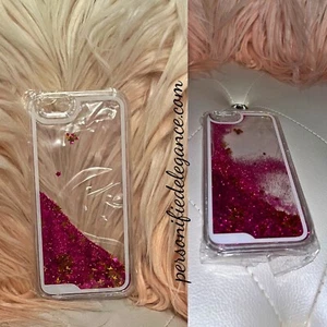 NUEVO Funda rígida a presión rosa líquido estrellas brillo iPhone 6s/6 iPhone 6s/6 - Imagen 1 de 7