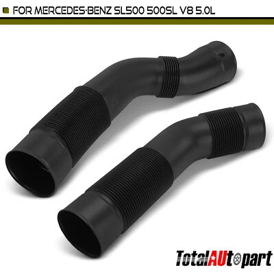 Manguera de admisión de aire 2 piezas para Mercedes-Benz SL500 94-98 500SL 90-93 5,0 L izquierda y derecha Foto 1 de 4