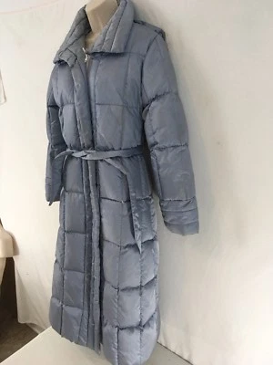 Vtg 80s Yililan Chinese Womens M-L Puffer Down Insulated Zip Frt Long Coat Parka - Image 1 of 4