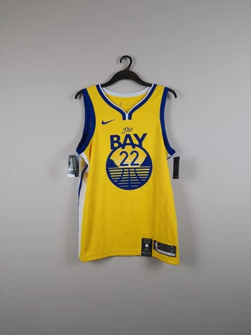 Wiggins #22 Golden State Warriors Nike Swingman Jersey The Town Yellow Cover