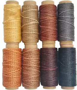 264 Yards 150D Leather Sewing Waxed Thread Cord for Leather Craft DIY 1Mm Diamet - Picture 1 of 12