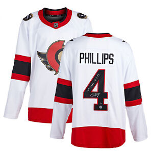 Chris Phillips Ottawa Signed & Dated 1st Game FNTCS Jersey #/44