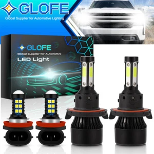 White For Mitsubishi Eclipse 2006 2007 LED Headlight Hi/Lo Beam + Fog LIght Bulb - Picture 1 of 8