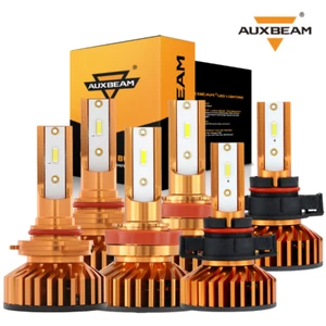 AUXBEAM LED Headlight High Low Beam Fog Light Kit for Chevy Silverado 1500 07-15 - Picture 1 of 17