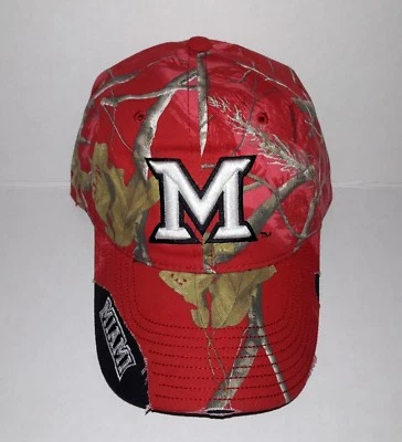 Miami University Redhawks Adjustable Buckle Hat 3D Embroidered Distressed Cap - Image 1 of 3