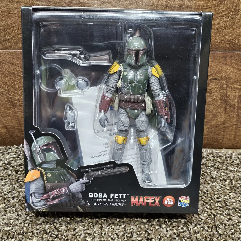 Mafex Star Wars Boba Fett El Retorno del Jedi Versión #025 Caja Abierta 100% Completa Foto 1 de 4