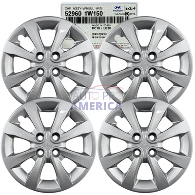 Cubierta de tapacubos de rueda de 15 pulgadas para Kia Rio 2012-2017 529601W150 4 piezas OEM GENUINO Foto 1 de 4