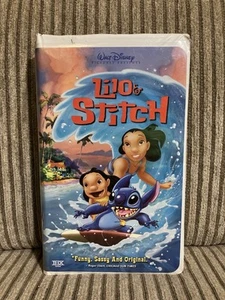 Lilo & Stitch VHS Tape Walt Disney Clamshell Tested Lilo Stitch Video - Picture 1 of 2