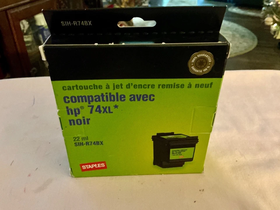 hp 74 xlчерный чернильный картридж 22 мл (Sih-R 74 bx новый - Изображение 1 из 1