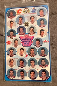 1994-95 WESTERN POWER POG NHL HOCKEY TEAM, CANADA GAME, SEALED SHEET OF 22 POGS - Bild 1 von 4