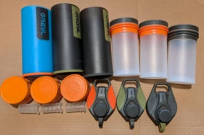 LOTTO 3ct GRIGIO - GeoPress - 24 oz - Bottiglie depuratore acqua - - Immagine 1 di 4