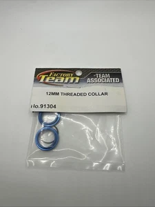 Team Associated 91304 12mm Big Bore Threaded Collar (Blue) (2) - Picture 1 of 1