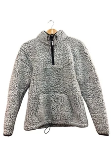 Victoria's Secret Pullover Hoodie rosa grau Sherpa Viertelreißverschluss XS - Bild 1 von 6