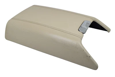 2003-2006 Lincoln Navigator console frontal tampa de apoio de braço de couro bege fabricante de equipamento original - Imagem 1 de 4