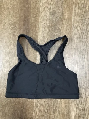 Champion Black Medium Support Racerback Sports Bra Size Large  - Image 1 of 4