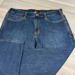 Pantalones de mezclilla 5.11 Tactical Defender Flex rectos lavado medio azul 36x30 74477-648 usados en excelente estado - Imagen 1 de 15