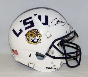 Odell Beckham Autographed LSU Tigers F/S White Authentic Schutt Helmet- JSA Auth - Picture 1 of 7