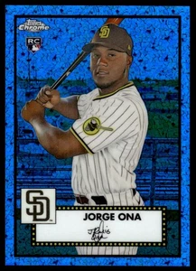 2021 Topps Chrome Platinum Anniversary BLUE DIAMOND Jorge Ona /199 San Diego - Picture 1 of 2