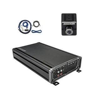 Kicker CXA1200.1 1200 Watt Class D Mono Amplifier, Dual Bass Remote, Install Kit - Picture 1 of 4