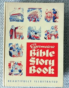 VTG 1955-Egermeier's Illustrated Bible Story Book- Hard Cover Standard Edition - Picture 1 of 7