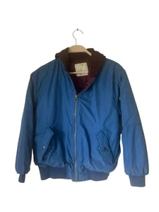 Zara Kids Blue midweight hooded jacket coat size 11/12 full zip adventures - Picture 1 of 4