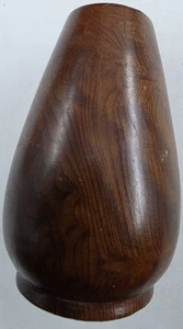 Hand Turned Maple Wood Vase 4.5" Tall 3" Wide Excellent Vintage Condition - Picture 1 of 7