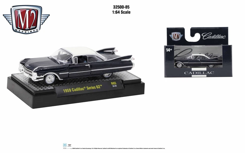 M2 Machines Auto Trucks 1:64 1959 Cadillac Series 62 Rel 85 - Image 1 of 1