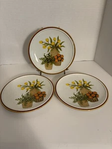 3 ollas de caché de belleza natural Mikasa de 7 1/2" platos de ensalada tulipanes - Imagen 1 de 6