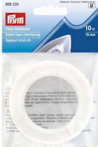 Prym 10mm Seam Tape Iron-on interfacing 10m White: sewing dressmaking 968235 - Picture 1 of 5