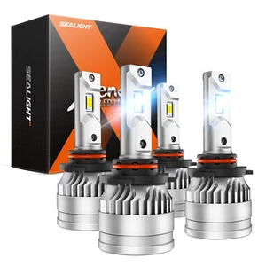 X3S SEALIGHT 9006/HB4 Low Beam 9005/HB3 High Beam LED Headlight W/Bulbs - Picture 1 of 7
