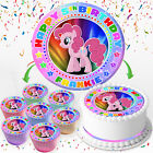 My Little Pony Birthday Personalised Edible Cake Topper & Cupcake Toppers Iv207