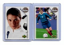 MIA HAMM 2002 Upper Deck Twizzlers Soccer Cards # 1 and # 2  of  2