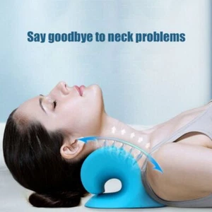 Neck Shoulder Stretcher Relaxer Cervical Chiropractic Traction Device Pillow - Picture 1 of 12
