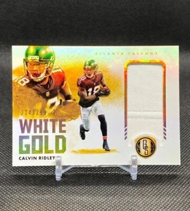 2021 Gold Standard Calvin Ridley #WG-CR White Gold Patch /299 - Picture 1 of 2