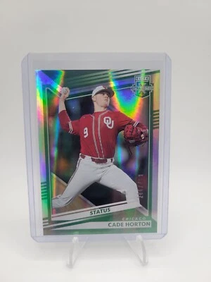 2022 Panini Elite Extra Edition - Status Green #7 Cade Horton /499 (RC) - Image 1 of 3