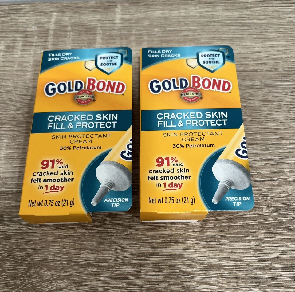 (2 PACK) Gold Bond Medicated cracked skin cream 0.75 oz., Fill & Protect Skin - Image 1 of 4