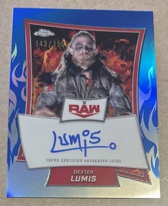 2025 WWE Topps Chrome Blue Dexter Lumis Autograph /199 - Picture 1 of 7