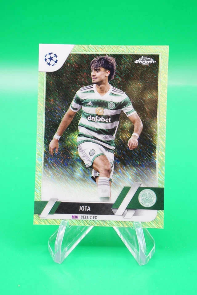 2023 Topps Chrome Base Neon Green Shimmer Refractor /399 #17 Jota CDW - Image 1 of 2