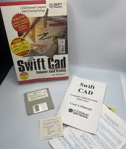 Swift CAD Vintage Software 1995 Computer Aided Drawing For Windows 3.5" Disk - Bild 1 von 7