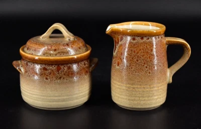 Juego de crema y azúcar de gres Mikasa Natures Song Fernflower C1050 de colección Foto 1 de 4